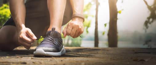 Vorbereitung zum Lauf